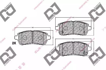 Комплект тормозных колодок DJ PARTS BP1437